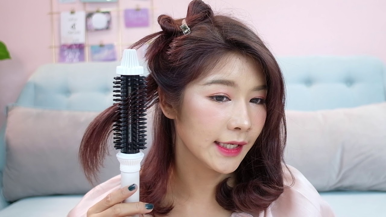 หวีผมงุ้มสไตล์ญี่ปุ่นด้วย Create Ion Roll Brush Diaura by นางพญาปลวก