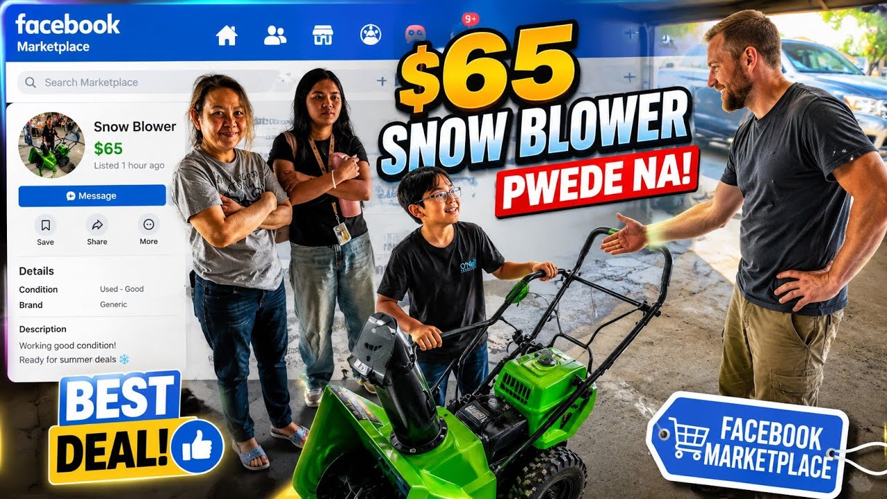 I Found a $65 Snowblower on Facebook Marketplace... Is It Worth It? 😲❄️