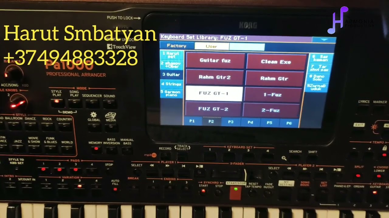 SET  Armenian style and voice for korg pa1000 pa700 pa4x pa5x pa600 pa900 pa3x pa800 pa300 pa80 pa50