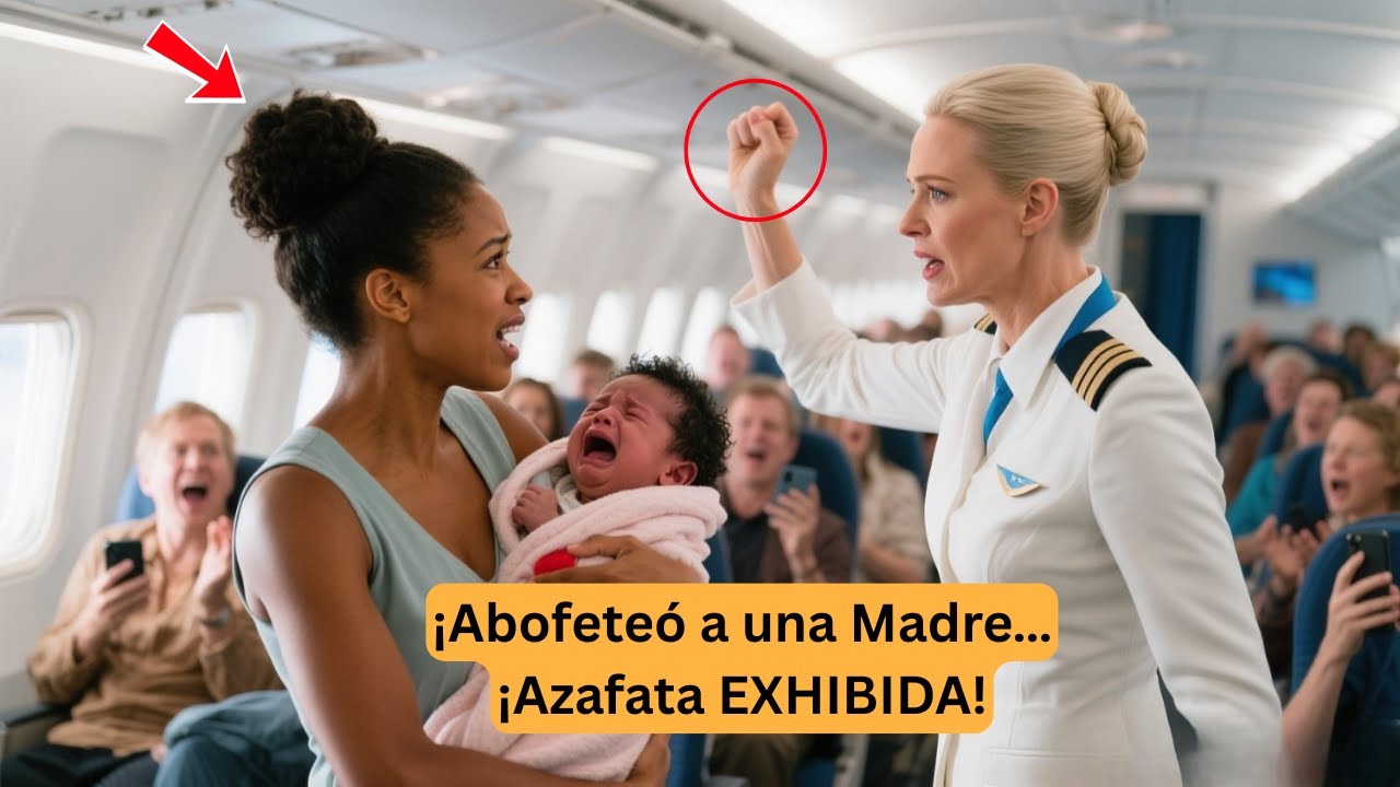 Azafata Abofetea a Madre en un Avi&oacute;n 🚨 Su Esposo Era el Due&ntilde;o de la Aerol&iacute;nea | Historia Impactante