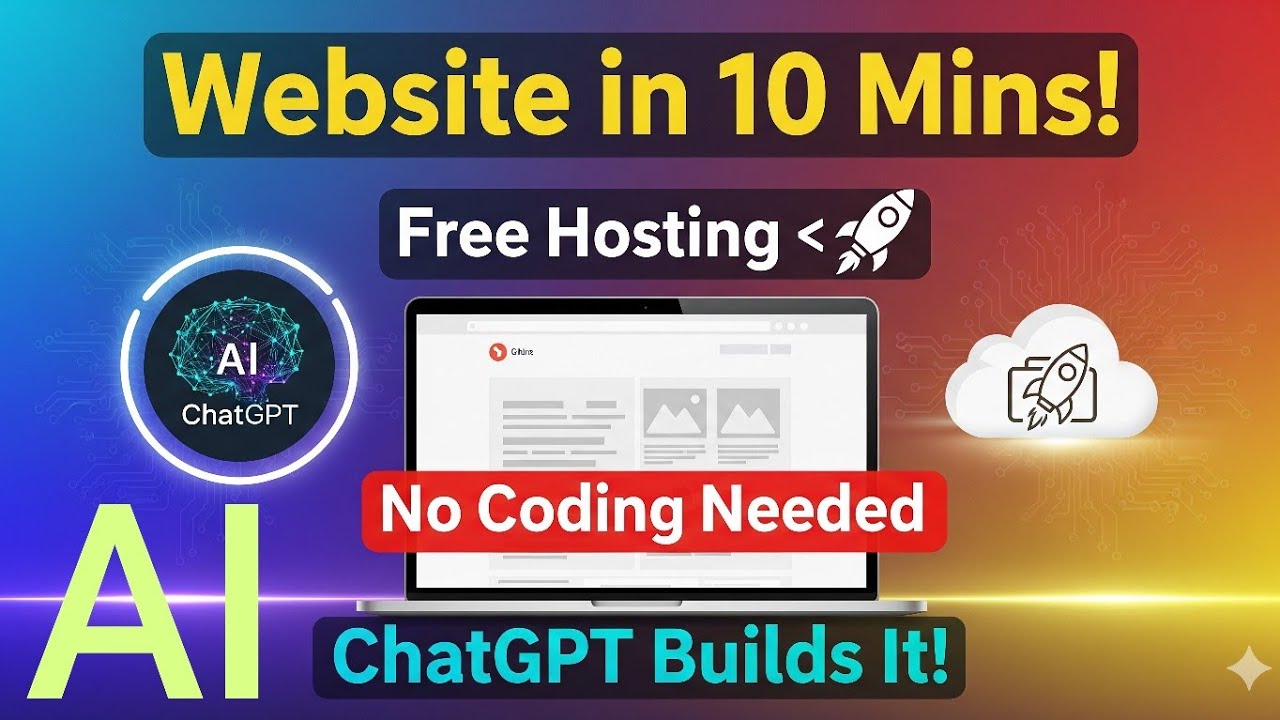 How to make  Website using  ChatGPT | 100% Free Hosting