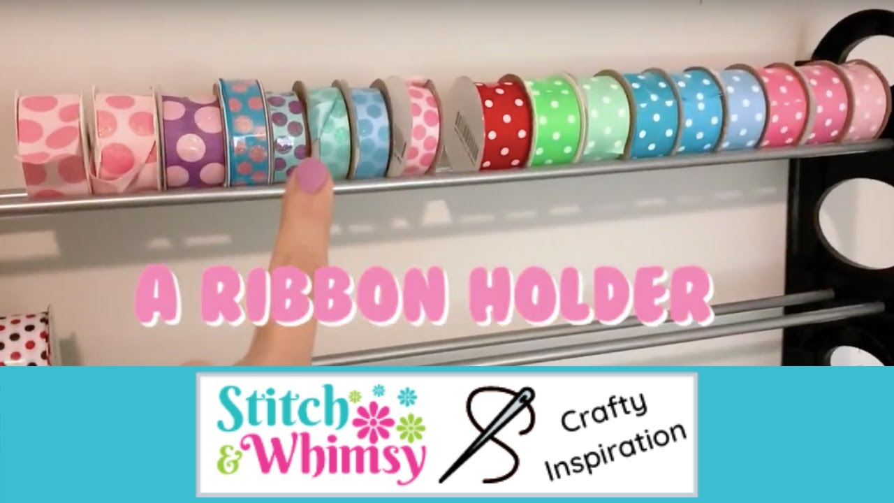 HOW TO HACK A SHOE ORGANIZER TO STORE RIBBON | Make ribbon holder from a shoe rack Stitch and Whimsy