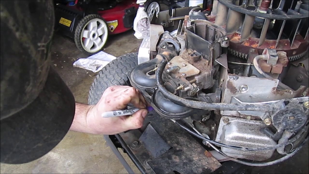 carb clean husqvarna yth2454 part 1
