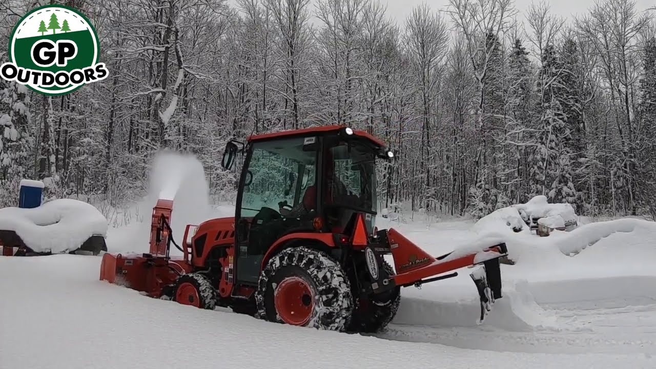 385 KUBOTA LX2610 Compact Tractor. LX2980 Snow Blower. Winter at Last! outdoor channel.