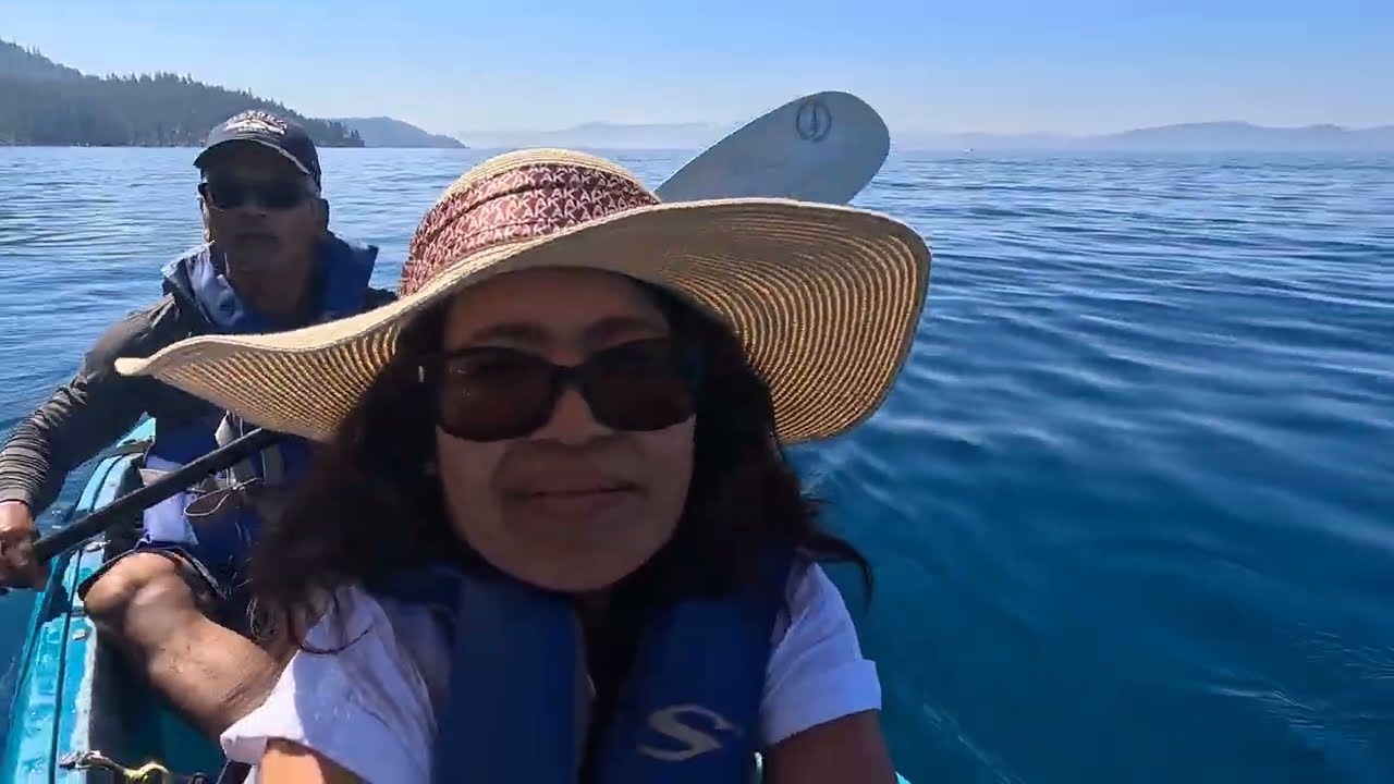 Lake Tahoe,  kayaking day and evening time scenary 