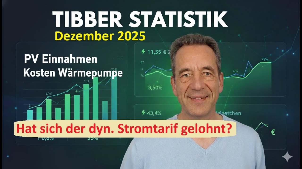 Lohnt sich Tibber im Winter? Meine echten Zahlen: PV-Ertrag & Wärmepumpe Kosten (Dez. 2025)