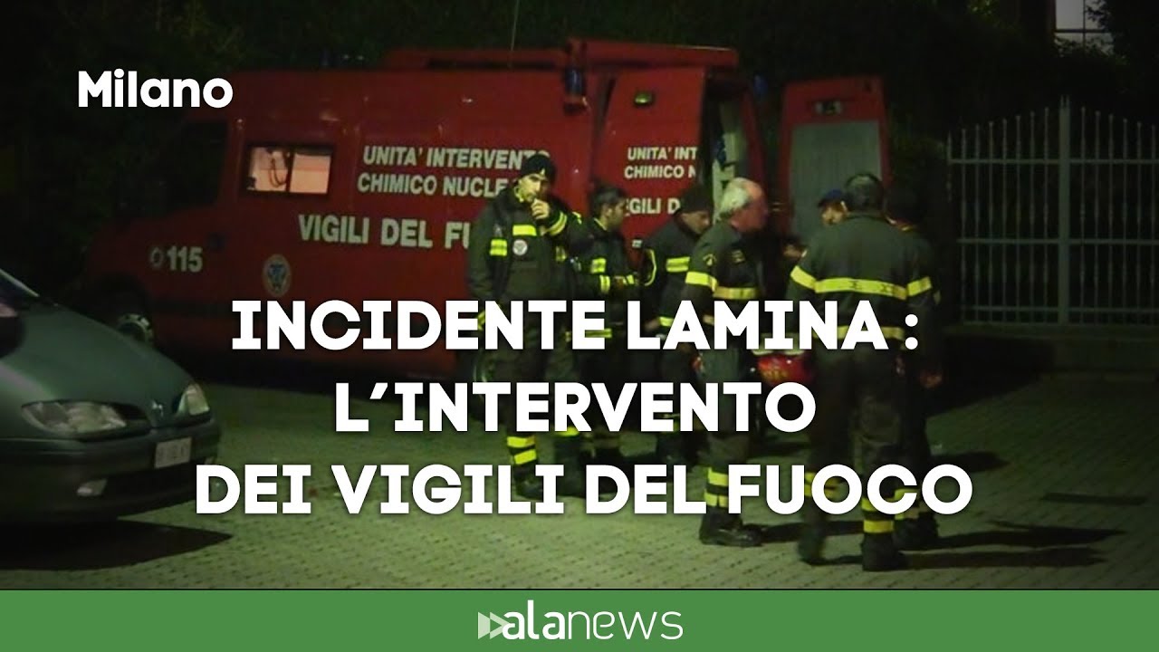 Milano, incidente Lamina: l’intervento dei Vigili del fuoco