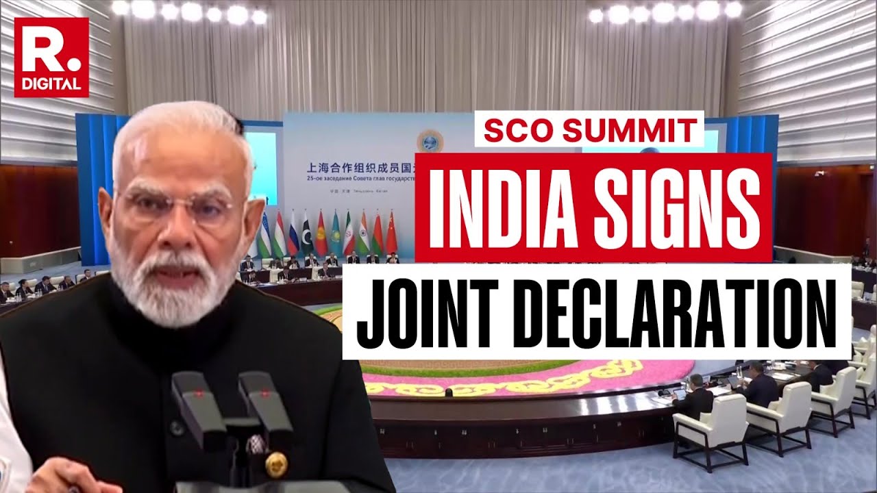 SCO Summit: India Signs Joint Declaration At SCO Leaders Meeting, Declaration Condemns Terrorism