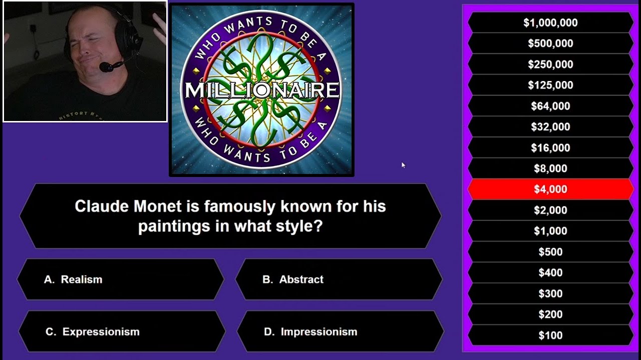WHO WANTS TO BE A MILLIONAIRE - Mr Sark W/ NFEN & Stu