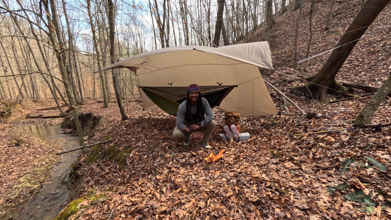 3 Days Alone in the Kentucky Wilderness - Camping, Running 23 Miles, and Finding Deer Beds & Snakes