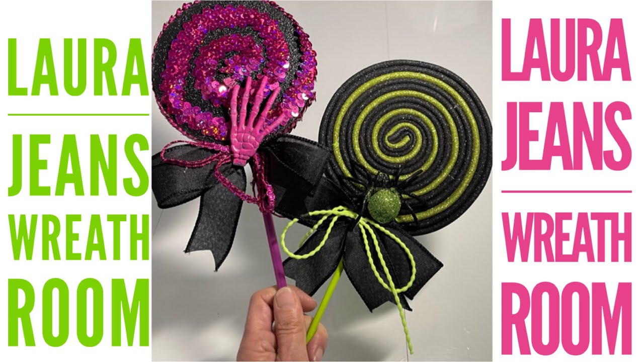 How to make fake Halloween Lollipops with foam sheets