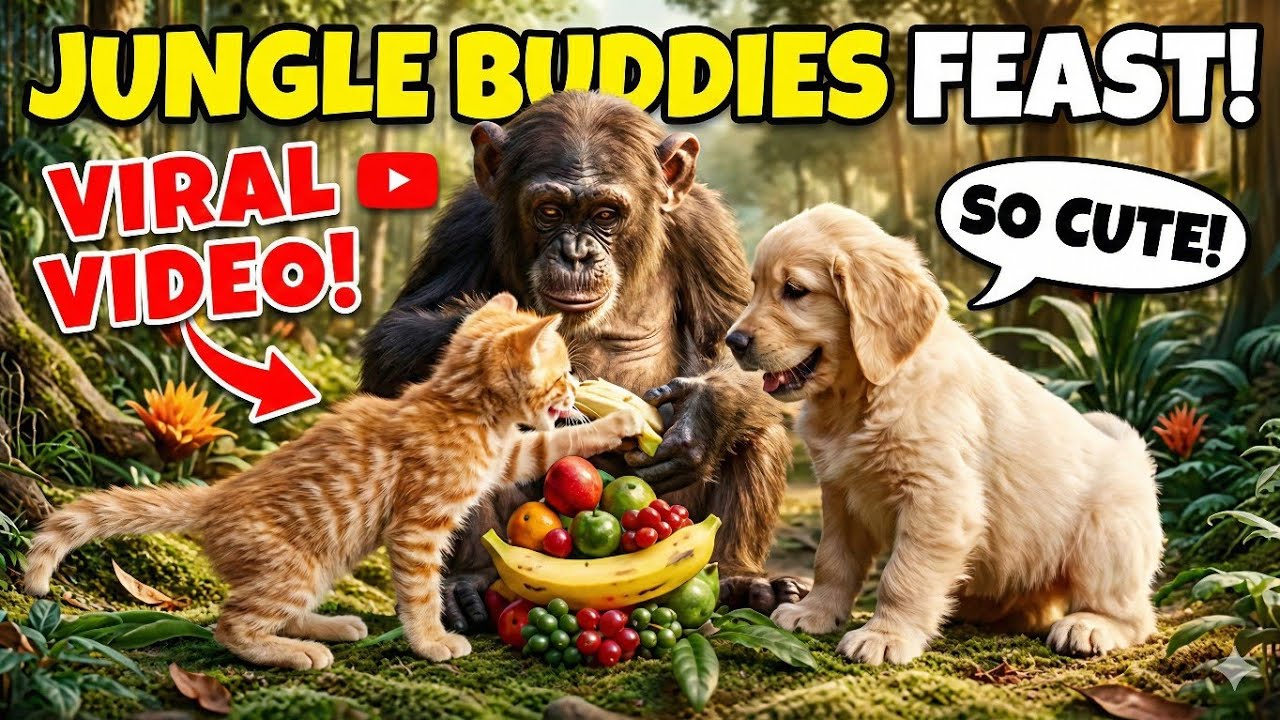 So Cute It Hurts! Baby Chimpanzee, Cat & Puppy 🐵🐱🐶