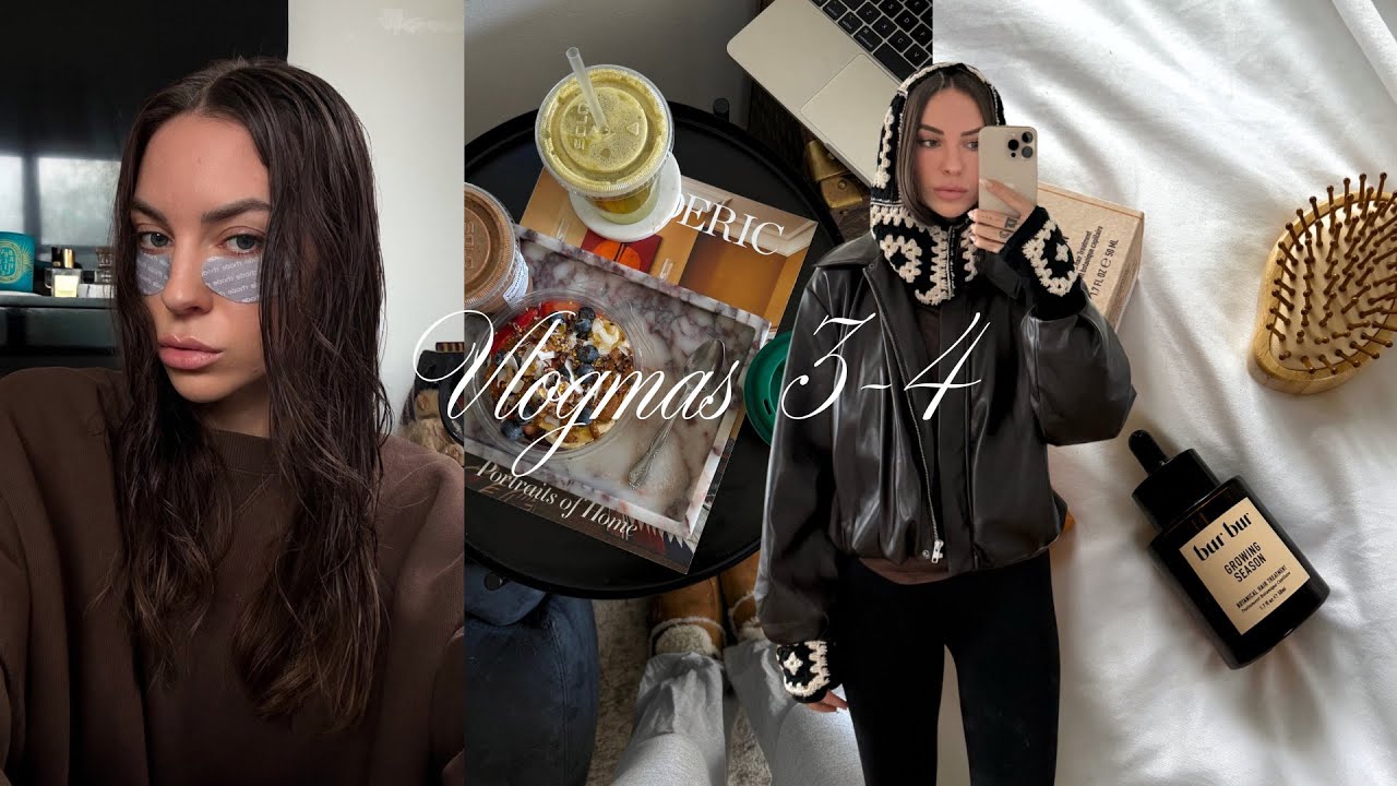 VLOGMAS den 3 & 4 - jsem nemocná, nová péče o vlasy, oblíbený outfit styling a dim sum