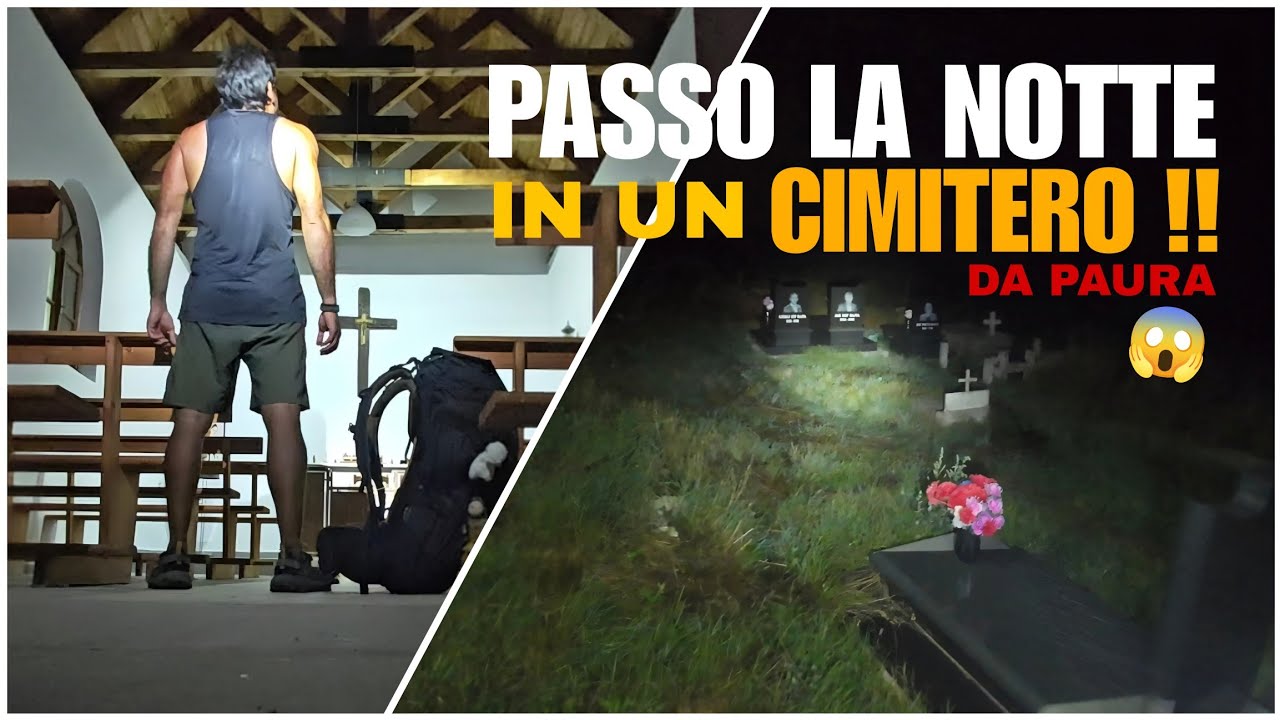 Dormo in un CIMITERO IN MEZZO AL NULLA !! (Europa a piedi)