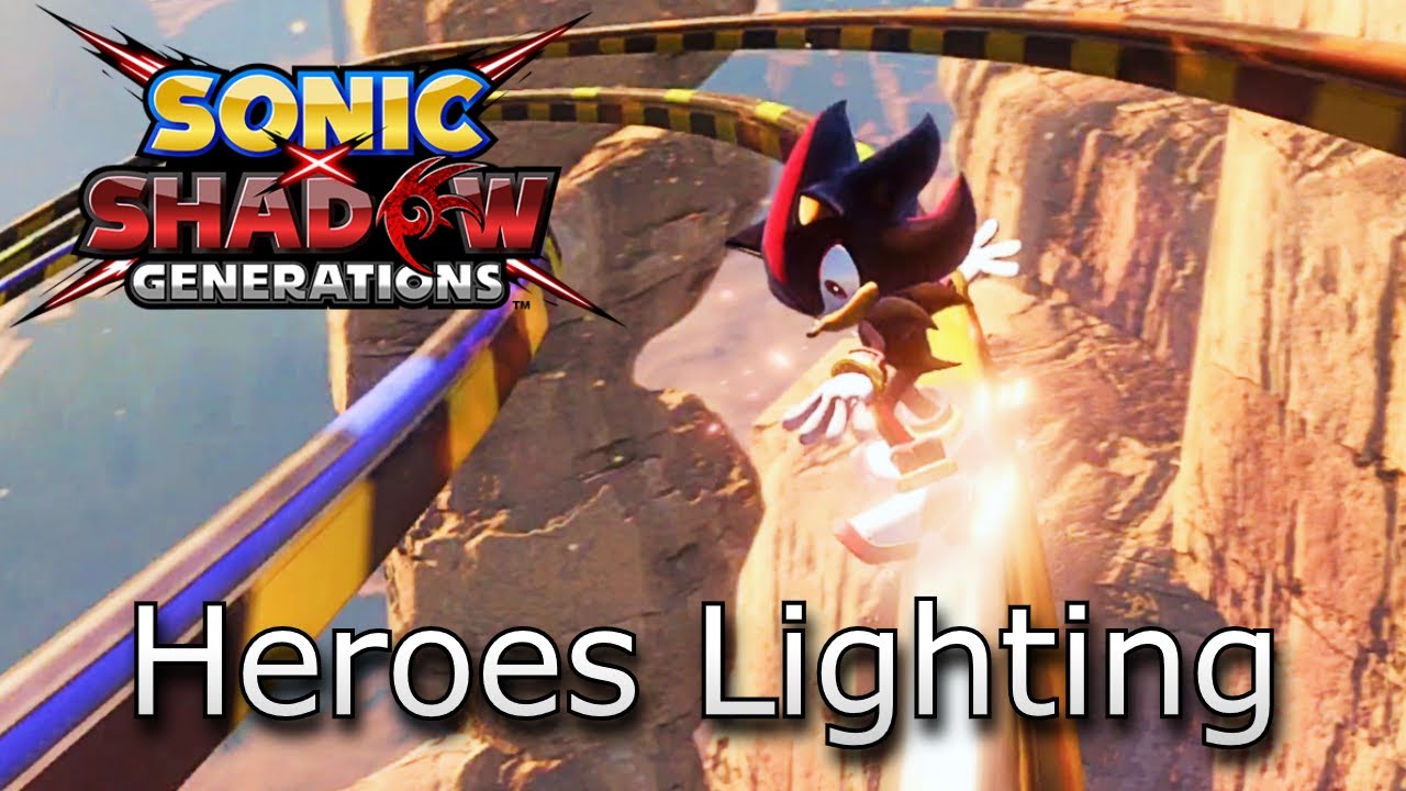 Sonic X Shadow Generations: Heroes Rail Canyon (Lighting)