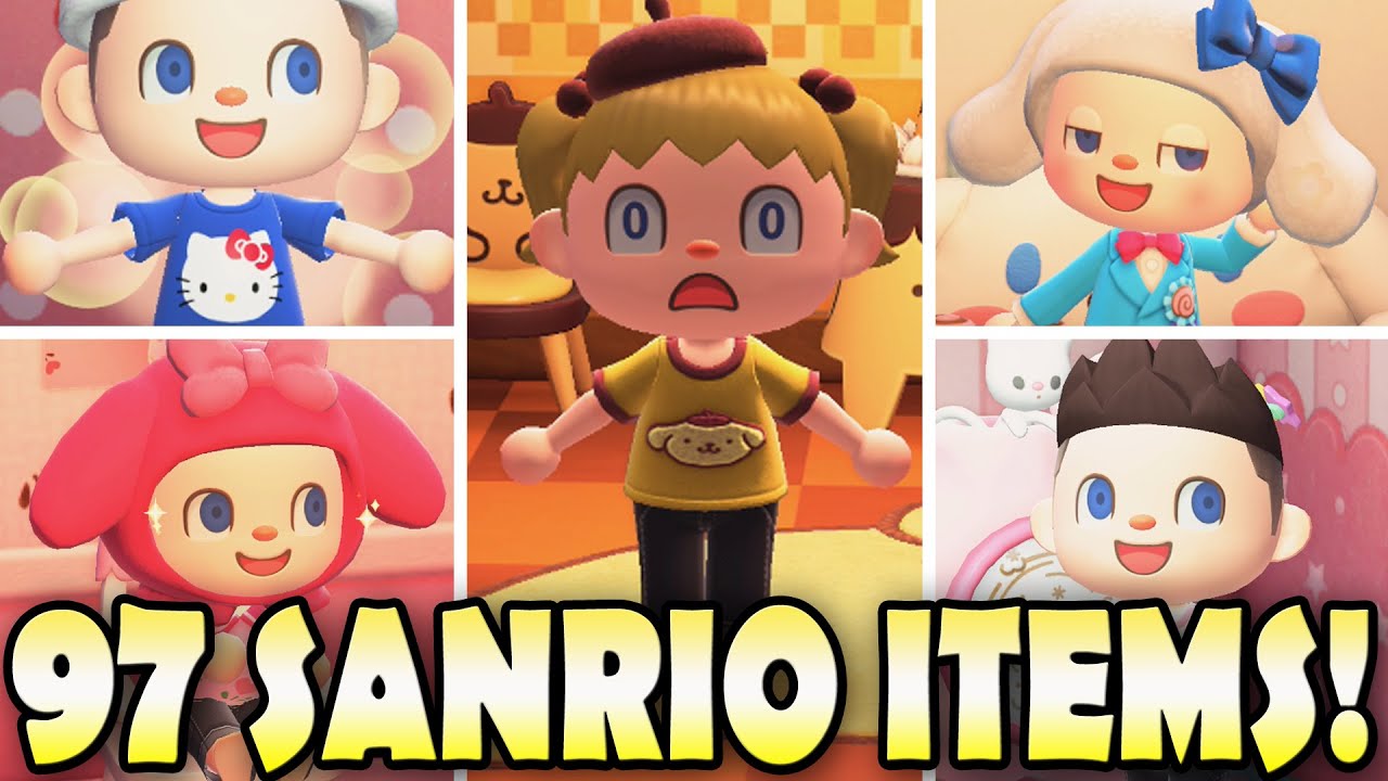 😻 Все 97 ПРЕДМЕТОВ SANRIO и как их получить в Animal Crossing New Horizons!
