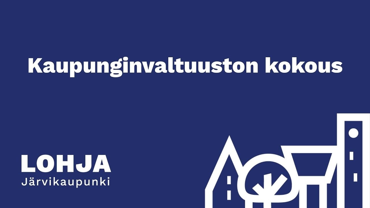 Lohjan kaupunginvaltuuston kokous 23.2.2026 klo 18.00