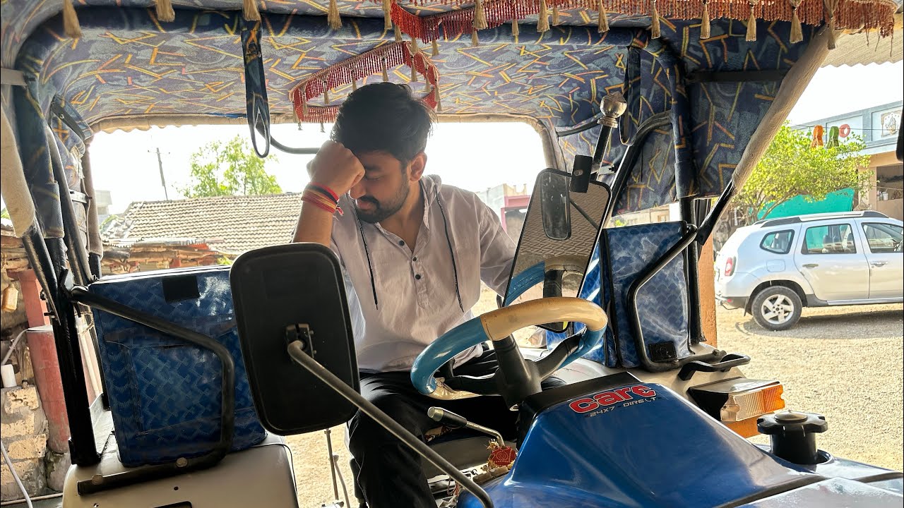 ટેક્ટર નો કાચ તૂટી ગયો 😦 મોટું નુકશાન થઈ ગયું.. || biggest ￼ lost of my tractor 🚜 ||