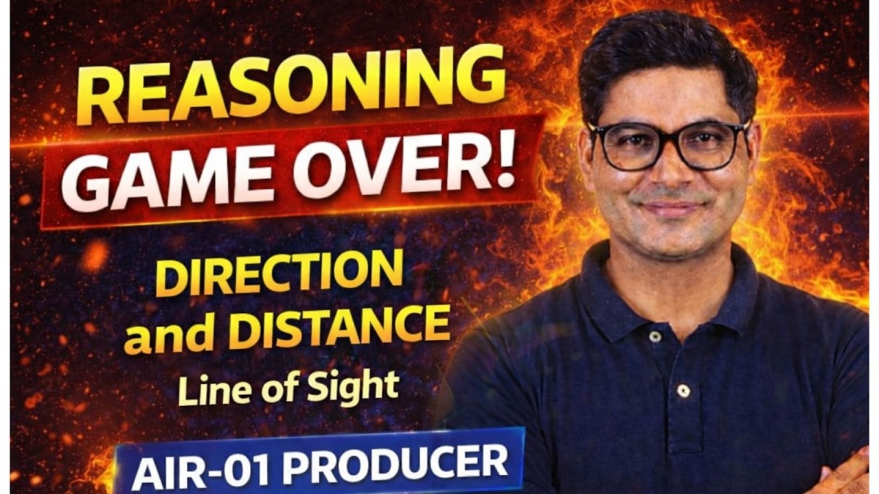 SSC Reasoning में Direction & Distance Line Of Sight खत्म! 🔥 Pen-Free Method by AIR-01 Producer