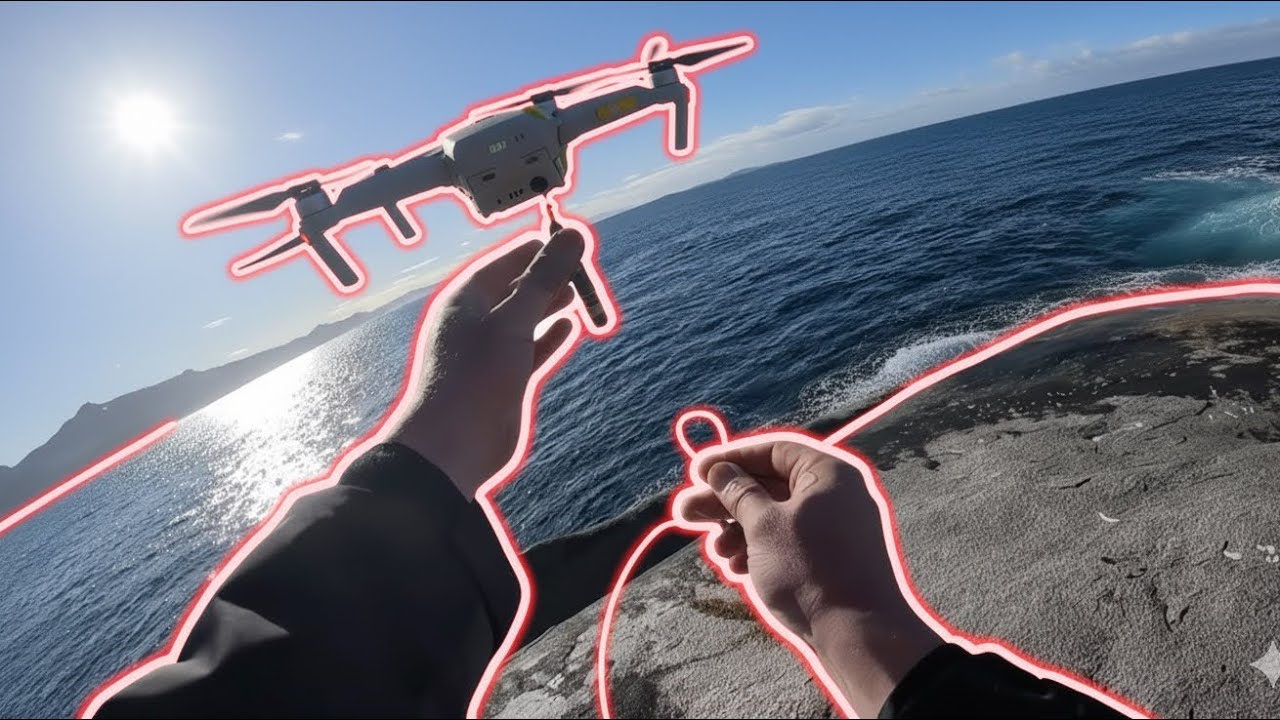 Drone Fishing OFF THE ROCKS in ALBANY Western Australia