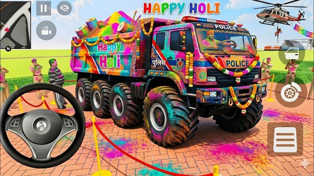 🤑Indian Thift Auto Simulator🤩Indian Showroom Purchase😮Modified Holi🌈 Celebration Truck🎨