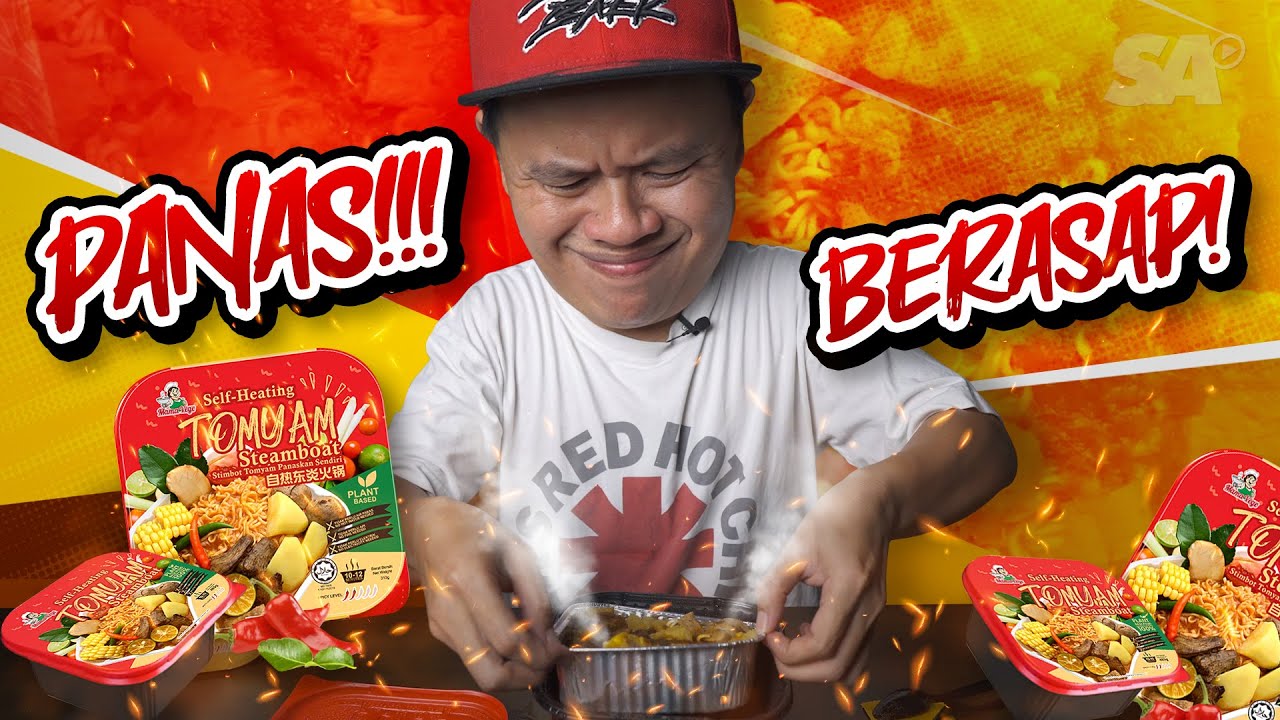 Self Heating Tomyam Steamboat, Penuh Bahan-bahan 1 Mangkuk!