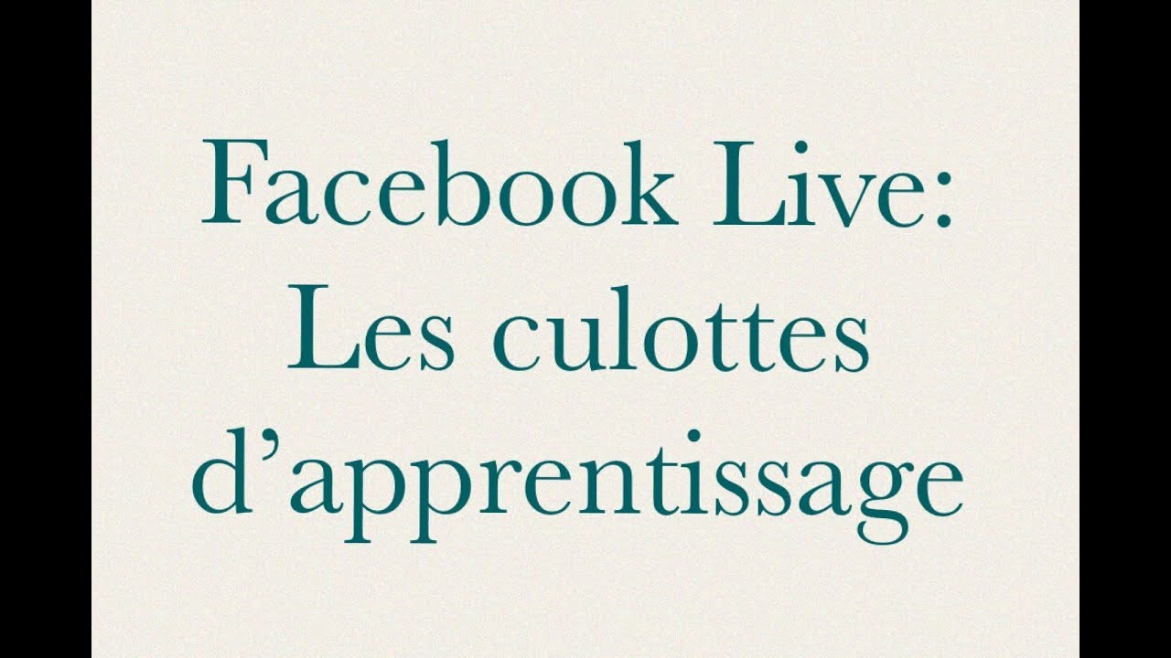 Les culottes d'apprentissage: la continence chez les enfants
