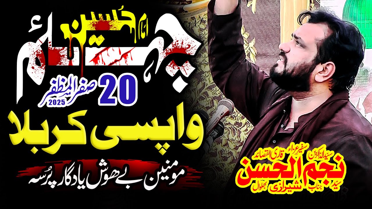 Majlis e Aza | 20 Safar 2025 | Masaib Wapsi e Zainab S.A | Zakir Najam ul Hassan Sherazi | Chelum