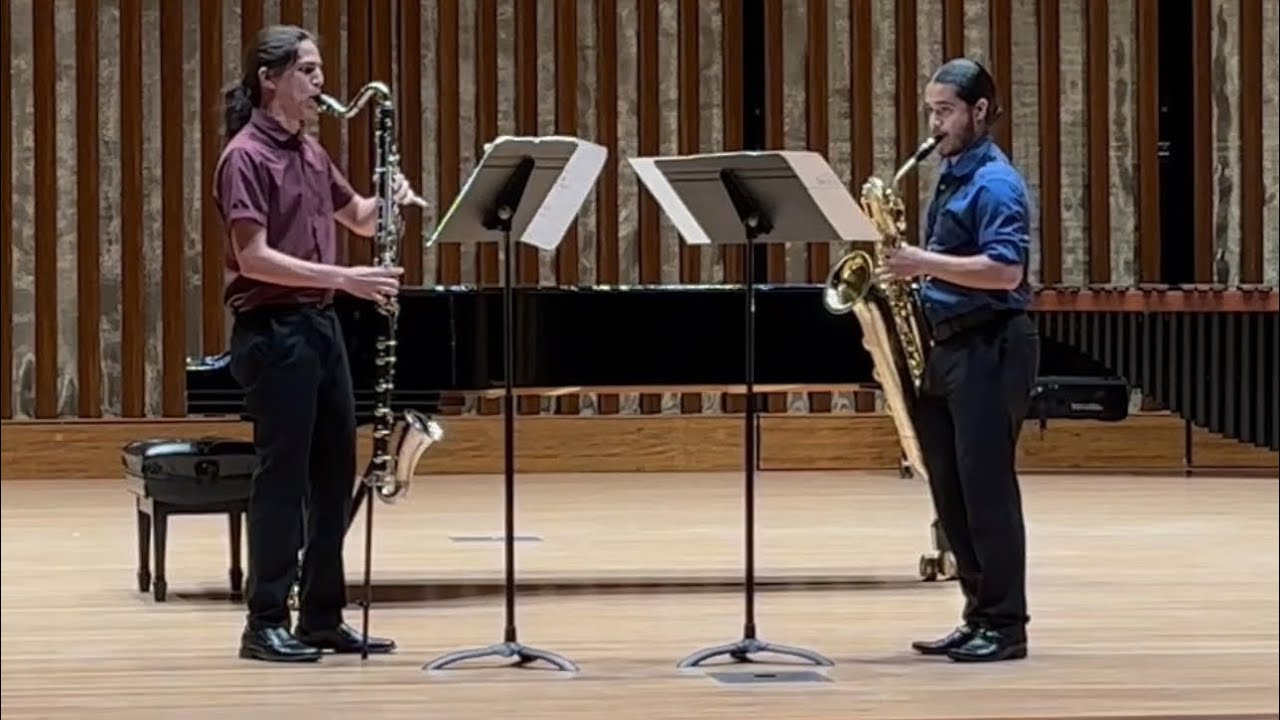 Black by Marc Mellits, for Bass Clarinet and Baritone Saxophone