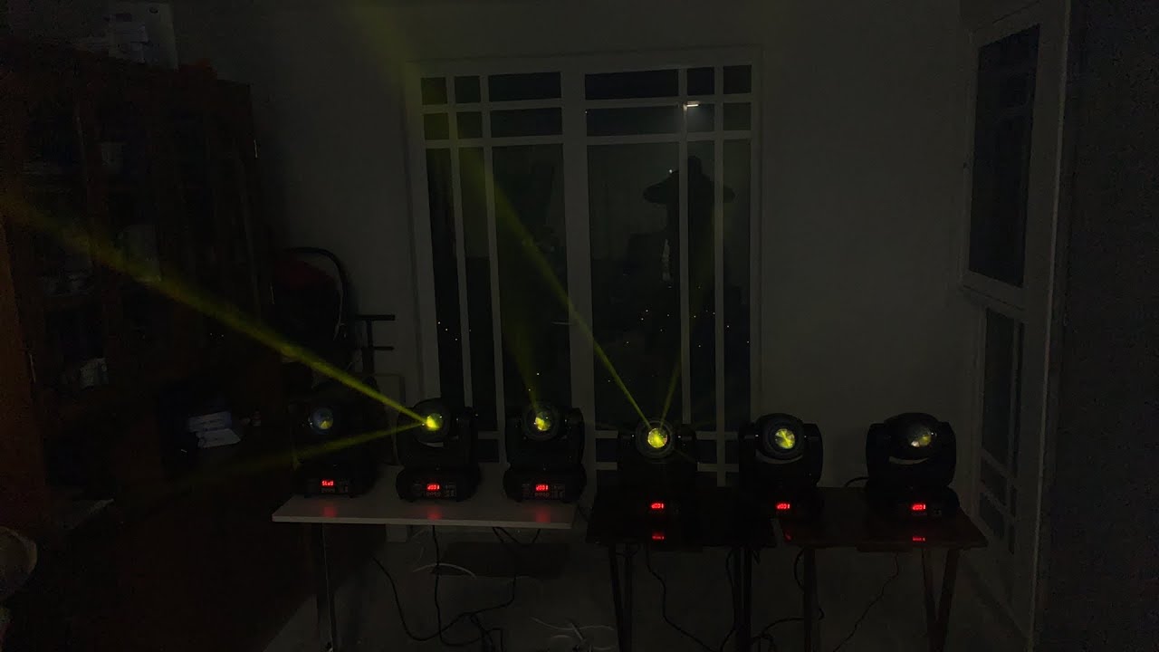 6 Cabezas Robóticas Led Beam + Gobos + Prisma de 100 Watts ⚡️ REALES Alejandro Michoacán