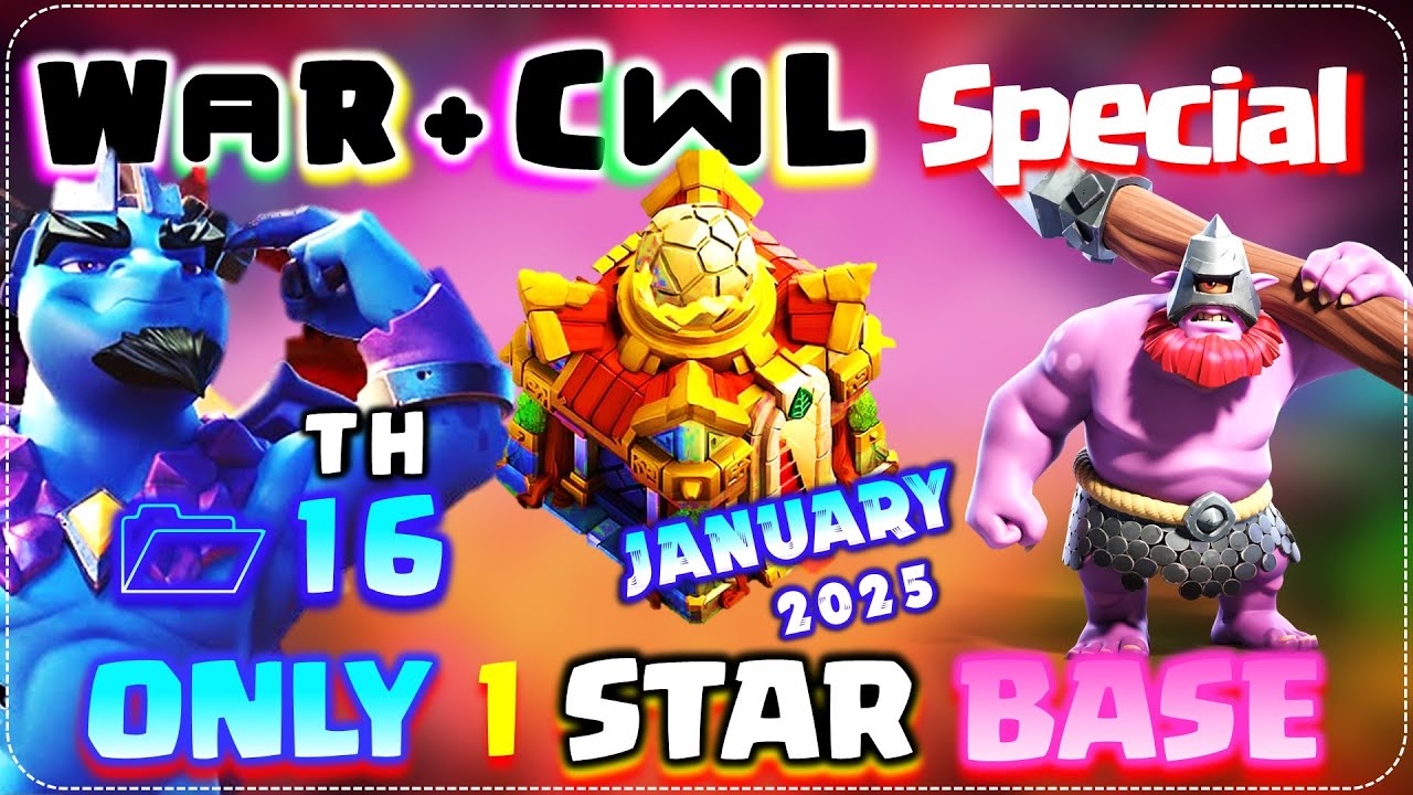 COC TH16 WAR BASE With Link 2024! Top 10 TH16 Bases for Clan War League (Clash Research)