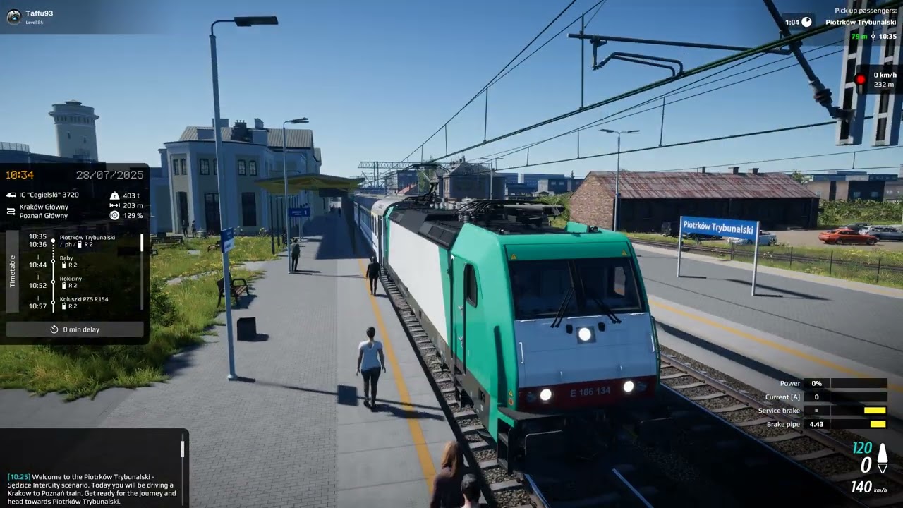 Simrail. L&ouml;dz Junction. Piotrkow Trybunalski-Sieradz.