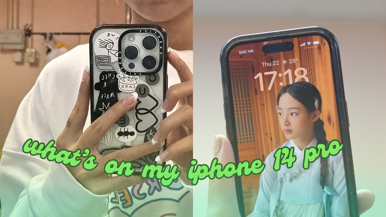 whats on my iPhone 14 Pro + iOS 16 customisation!💚📞👖