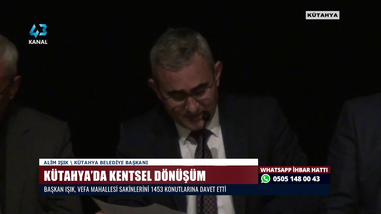 KÜTAHYA’DA KENTSEL DÖNÜŞÜM