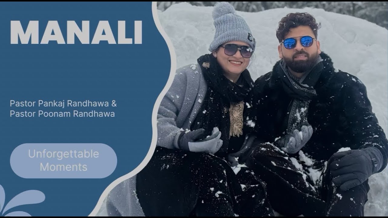 Enjoying Snow fall in MANALI |Pastor Pankaj Randhawa & Ps Poonam Randh#snowfall #manali #shorts  