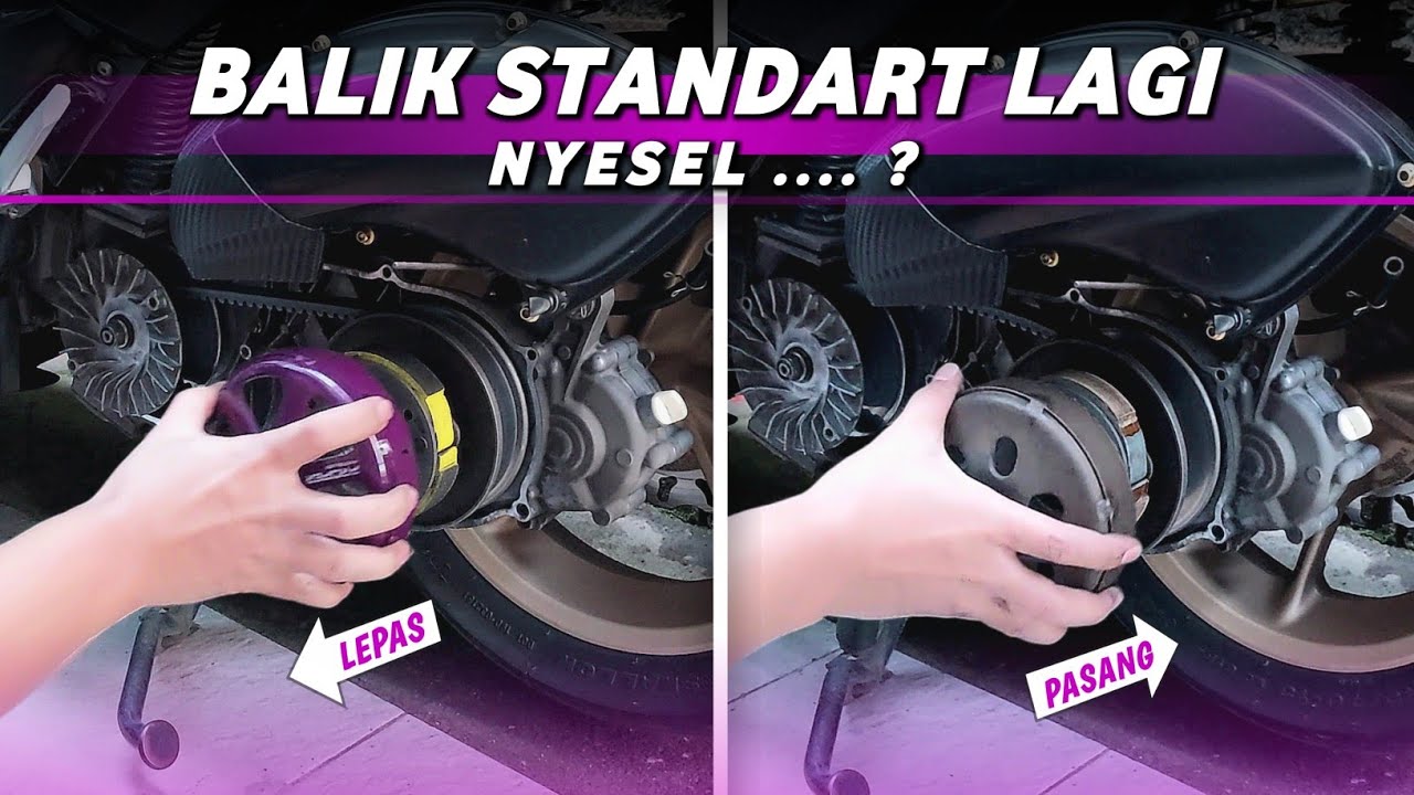 Ganti mangkok dan kampas ganda standart lagi. Gimana rasanya saat pakai per sentri 1500 rpm ?