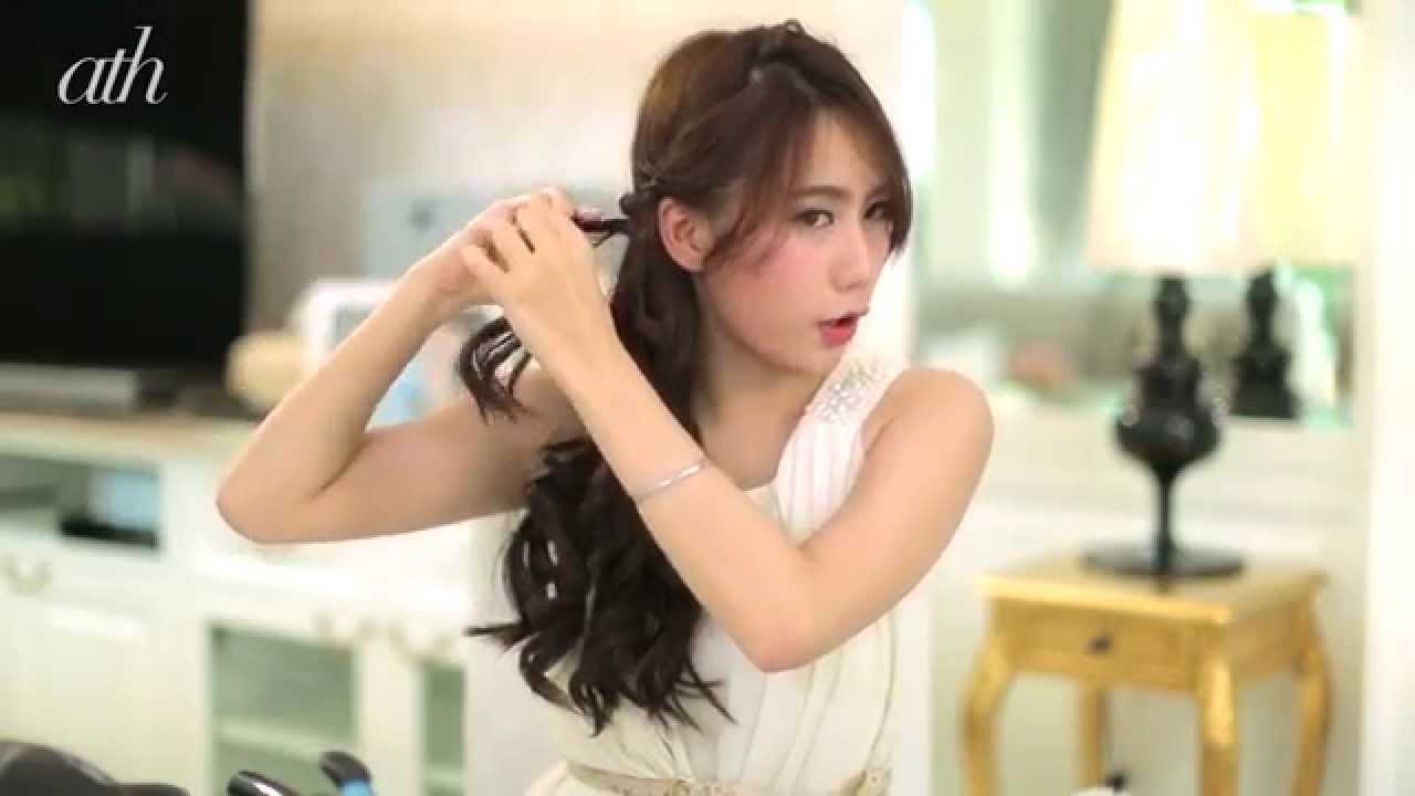 How-to ม้วนลอนเบี่ยงข้างหวานๆ ไปงานแต่ง โดย Mayy R - All Things Hair