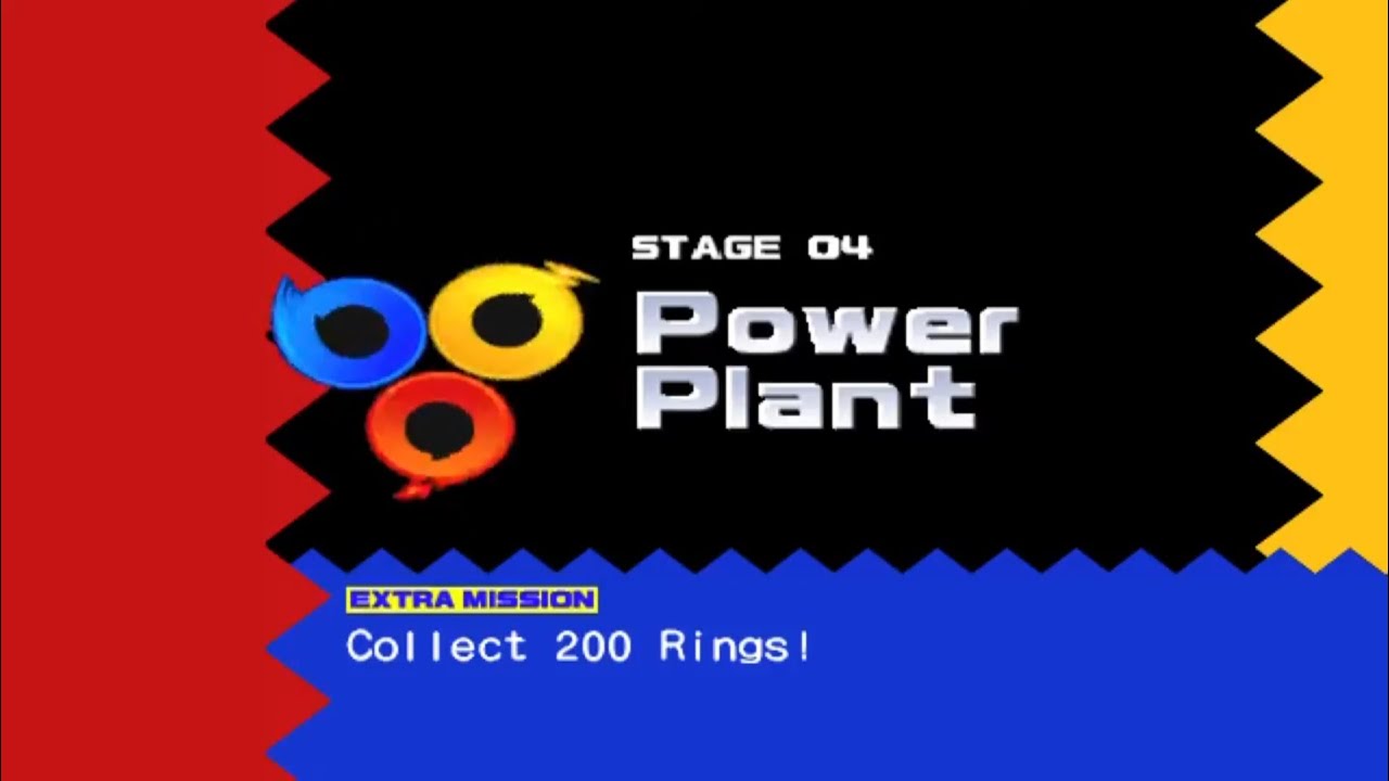 Sonic Heroes - Team Rose - Stage 04 - Power Plant - Extra Mission A Rank