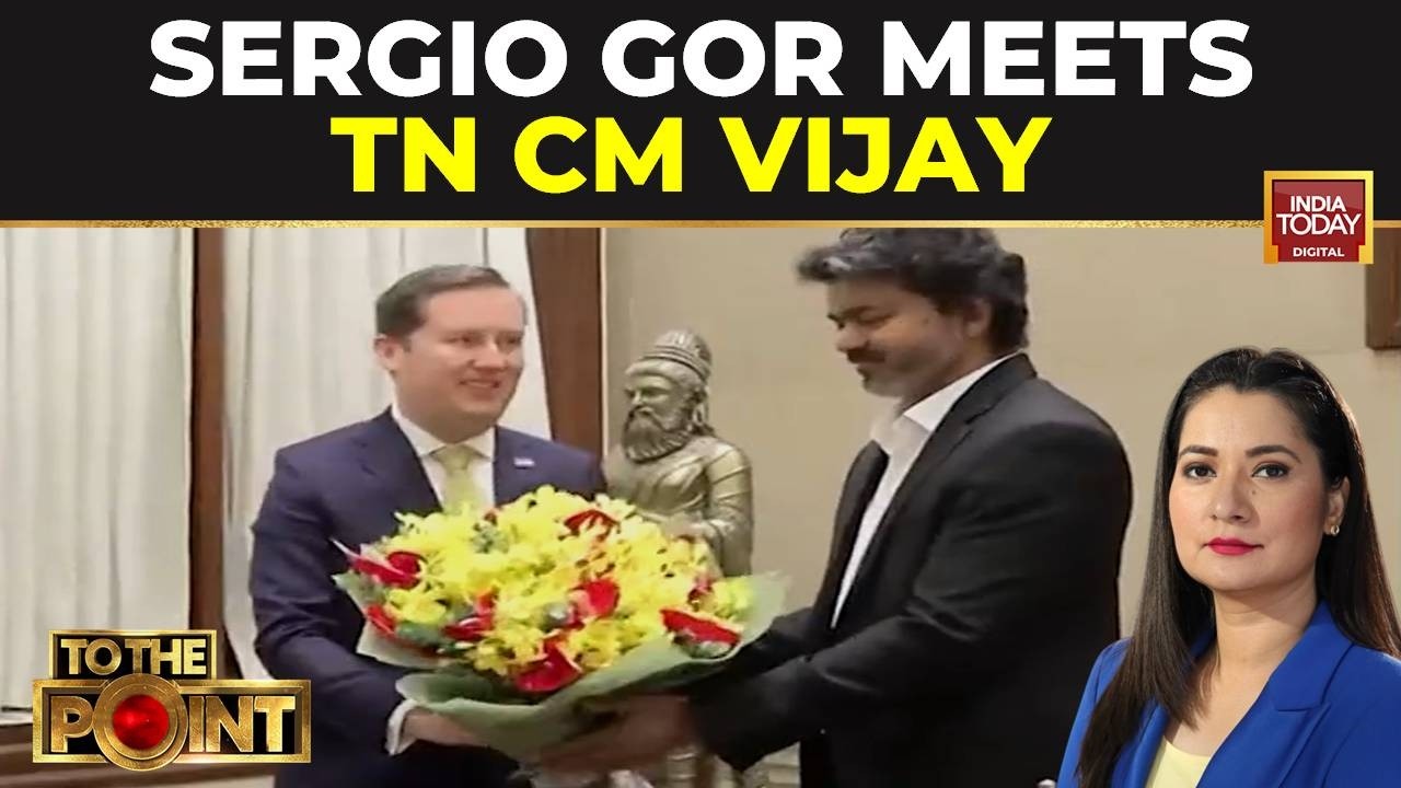 US Ambassador Sergio Gor Meets Tamil Nadu CM Vijay In Chennai To Discuss Bilateral Trade And Tech