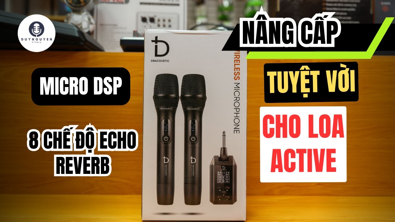 Micro Không Dây DBacoustic M2 - Tích Hợp 8 Chế Độ Hát Karaoke Tuyệt Vời