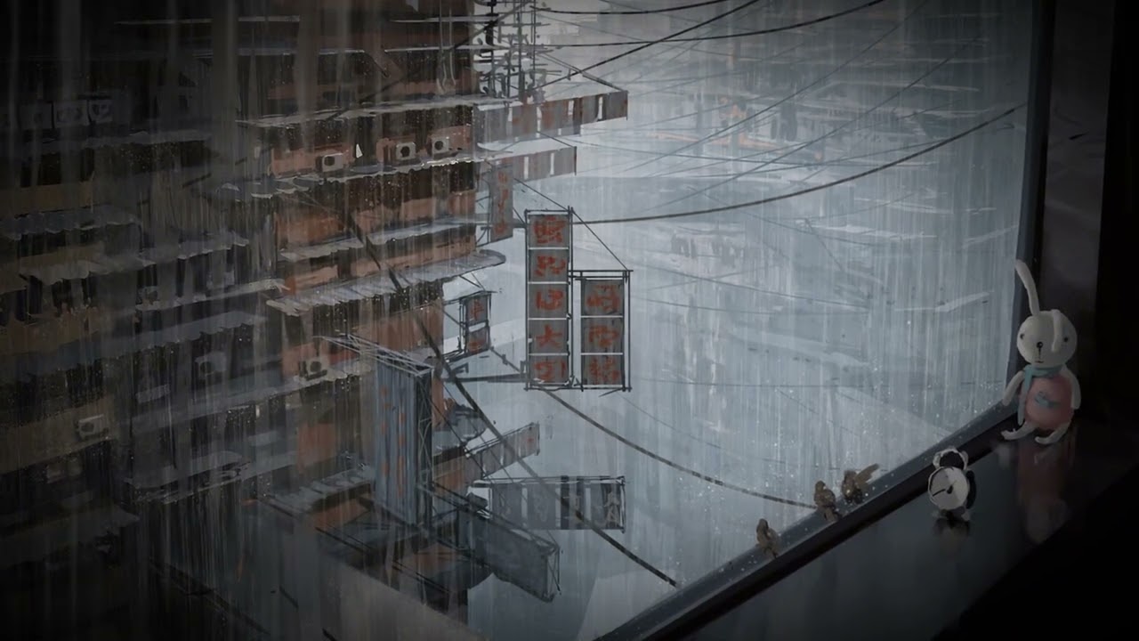 Underwater Window Light 🌧️ Lofi Hip Hop [Rainy Window] Slowed & Muffled for Study