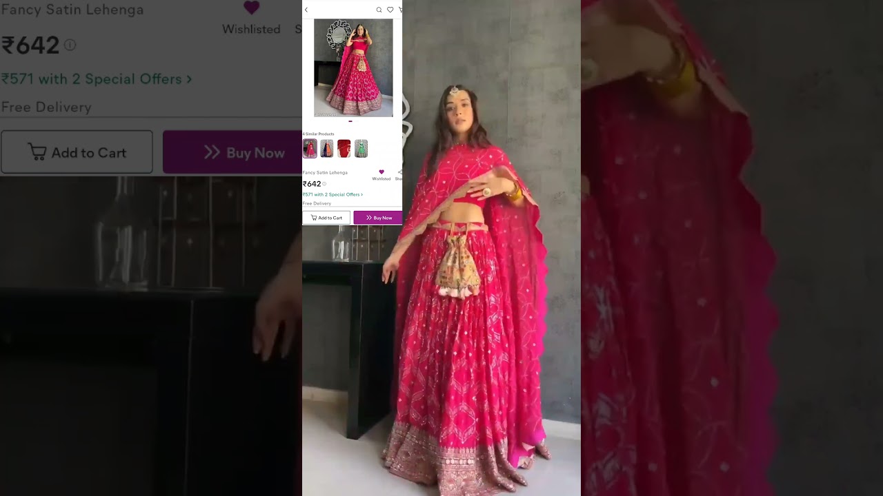 Sabse sasta meesho lehenga | wedding lehenga | meesho lehenga haul 