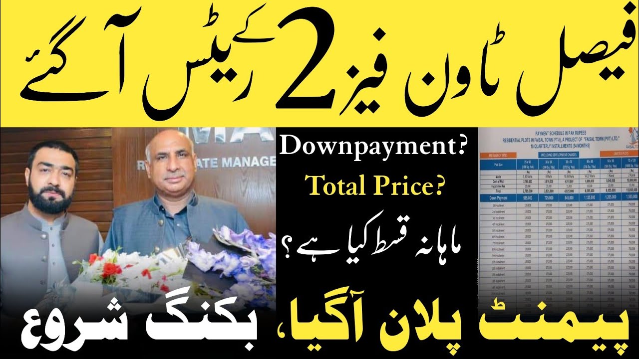 Ch Abdul Majeed's New Project Faisal Town Phase 2 Payment Plan || Downpayment & Total Price?