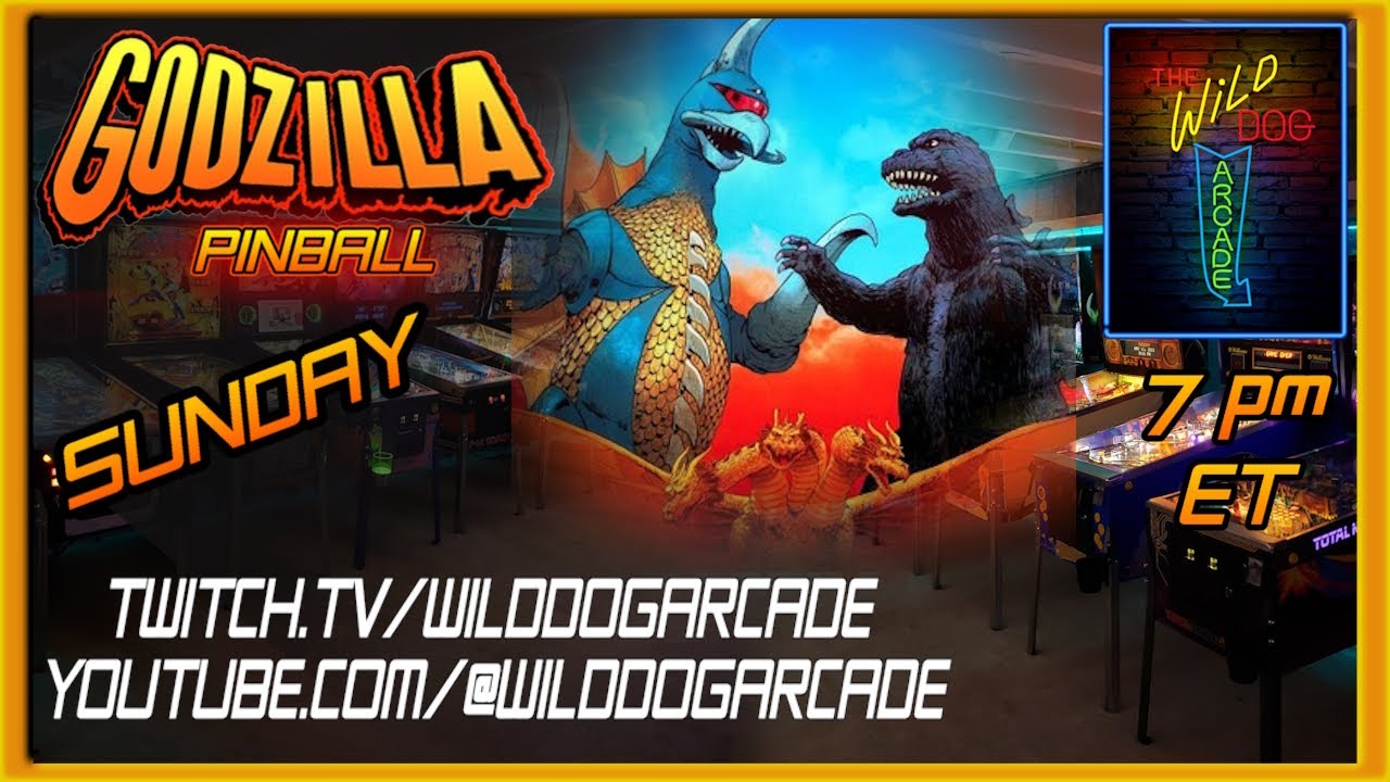 Godzilla attacks 2026! GZ pinball live at 7 pm ET, Sun, Jan 4th, 2026