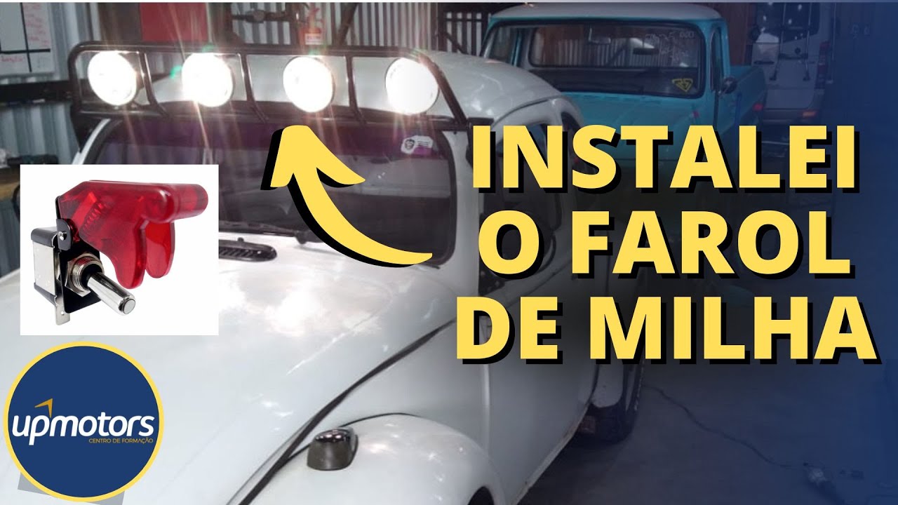 INSTALA&Ccedil;&Atilde;O  de FAROL de Milha Farolete com Chave Ca&ccedil;a e Rel&eacute; Auxiliar ; UPMOTORS