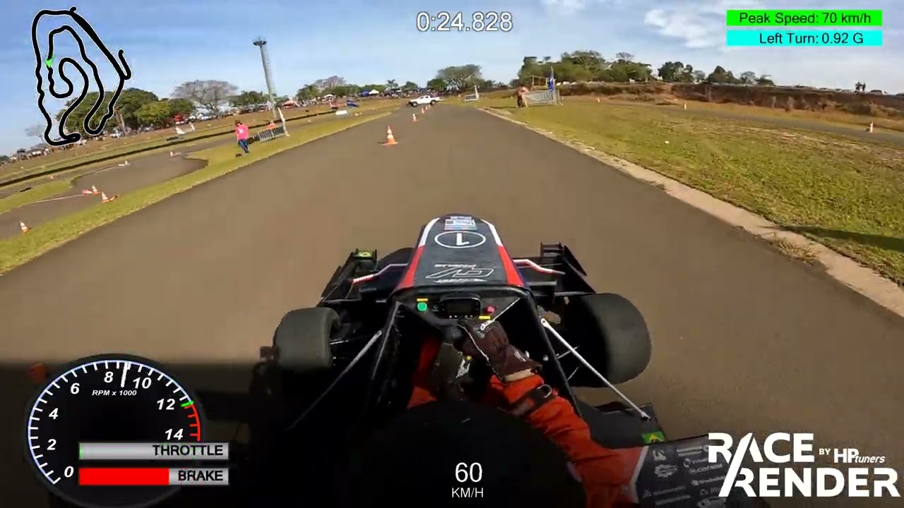 On board - Autocross FSAE Brasil 2025 - Fórmula Cefast