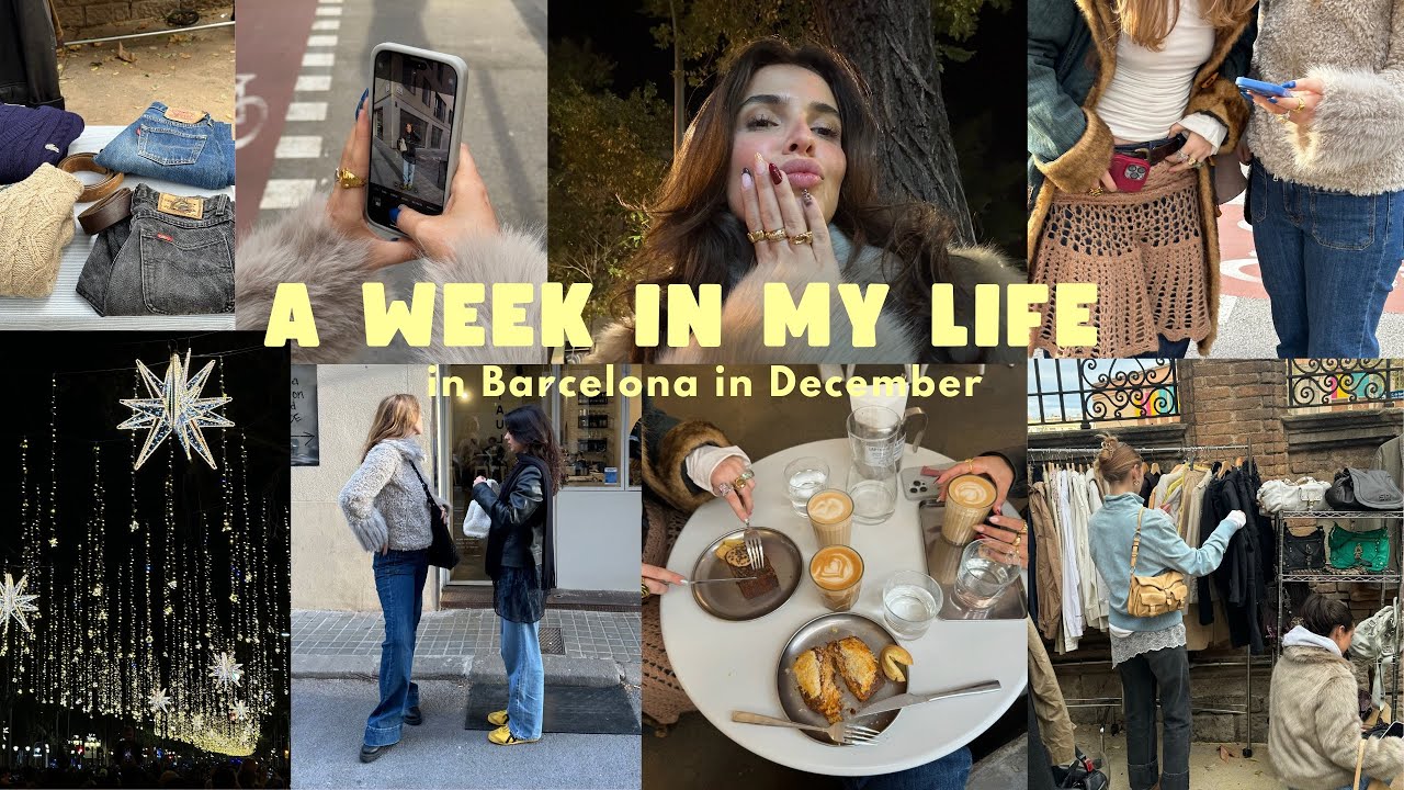 a week in my life in barcelona | insider tips, flea markets & christmas parties