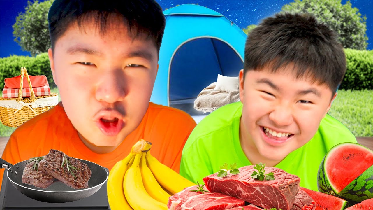 Круглосуточный кемпинг на заднем дворе! Некоторые появляются ночью 😱🌙