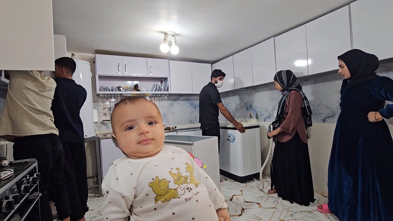 Family Teamwork! Afshin, Ali & Akram Install the New Kitchen Cabinets