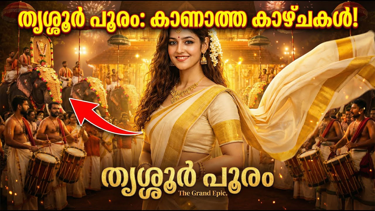 തൃശ്ശൂർ പൂരം 🔥 ലോകത്തെ ഏറ്റവും ശക്തമായ ക്ഷേത്രോത്സവം | രോമാഞ്ചം ഉറപ്പ് 🐘🥁#ThrissurPooram